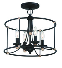 Minka-Lavery 1049-677 - Westchester County - 4 Light Semi Flush