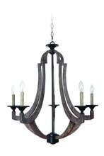 Craftmade 35125-WP - Winton 5 Light Chandelier in Weathered Pine/Bronze