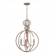 Crystorama 6765-DT - Garland 3 Light Distressed Twilight Chandelier