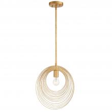 Crystorama DOR-B7701-RG - Doral 1 Light Renaissance Gold Mini Pendant