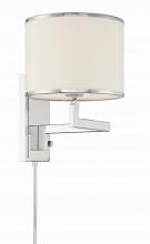 Crystorama MAD-B4101-PN - Madison 1 Light Polished Nickel Task Sconce