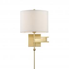 Crystorama MAR-A8031-AG - Marshall 1 Light Aged Brass Task Sconce