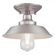 Westinghouse 6370000 - 9 in. 1 Light Semi-Flush Brushed Nickel Finish