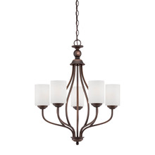 Millennium 3055-RBZ - Lansing 5-Light Chandelier Ceiling Light Rubbed Bronze