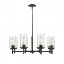 Millennium 495008-MB - Janna 8-Light Chandelier Ceiling Light Matte Black