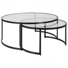 Uttermost 25190 - Uttermost Rhea Black Nesting Coffee Tables S/2