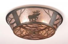 Meyda White 10015 - 22" Wide Moose on the Loose Flushmount