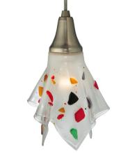 Meyda White 111365 - 9.5" Wide Handkerchief Bam Bam Mini Pendant