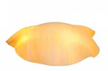 Meyda White 113945 - 16"W Metro Beige Iridescent Organic Art Glass Shade