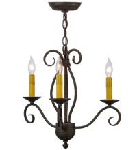 Meyda White 115226 - 18" Wide Sienna 3 LT Chandelier