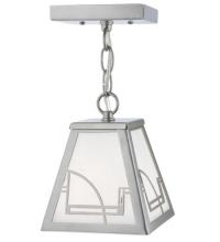 Meyda White 116750 - 6"Sq Revival Deco Mini Pendant