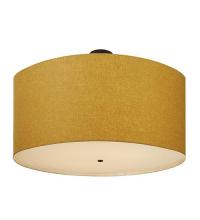 Meyda White 117334 - 48"W Cilindro Beige Textrene Semi-Flushmount