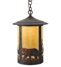 Meyda White 117454 - 12" Wide Fulton Bear Creek Pendant.