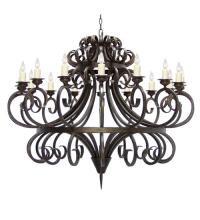 Meyda White 120265 - 60" Wide Symen 16 Light Chandelier