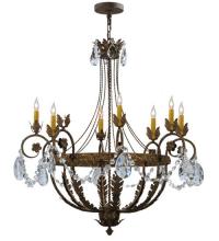 Meyda White 120414 - 39"W Antonia 8 LT Chandelier