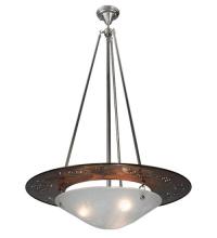 Meyda White 120906 - 31"W Metro Fusion Super Nova Inverted Pendant