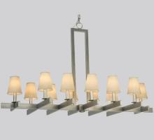 Meyda White 124453 - 48" Long Dante 12 Light Chandelier