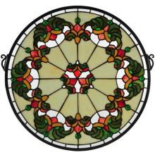 Meyda White 127115 - 18"W X 18"H Middleton Stained Glass Window