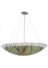 Meyda White 139162 - 30"W Metro Fusion Primavera Glass Inverted Pendant