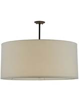 Meyda White 141765 - 36"W Cilindro White Textrene Pendant