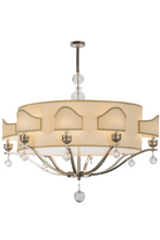 Meyda White 141785 - 50" Long Helena 8 Arm Oblong Chandelier