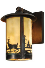 Meyda White 142107 - 8"W Fulton Deer Creek 1 LT Wall Sconce