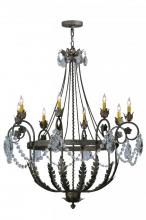 Meyda White 143218 - 43"W Antonia 8 LT Chandelier