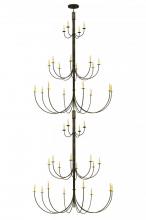 Meyda White 143565 - 78" Wide Cheal 40 Light Double Chandelier