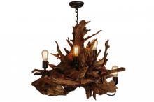 Meyda White 144569 - 30" Wide Driftwood 5 Light Chandelier