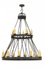 Meyda White 147174 - 48"W Lakeshore 15 LT Two Tier Chandelier