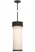 Meyda White 149255 - 8"W Cilindro Corrugated Pendant