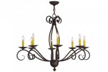 Meyda White 151019 - 36"W Sienna 8 LT Chandelier