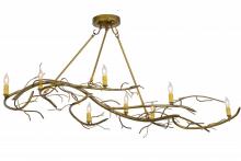 Meyda White 152375 - 57"L Winter Solstice 8 LT Oblong Chandelier