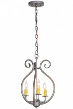 Meyda White 152814 - 12"W Easton 3 LT Pendant