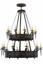 Meyda White 154400 - 48" Wide Costello 20 Light Two Tier Chandelier