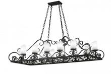 Meyda White 156111 - 66"L Carlotta 12 LT Oblong Chandelier