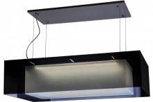 Meyda White 157722 - 48" Long Quadrato Shadow Box LED Oblong Pendant