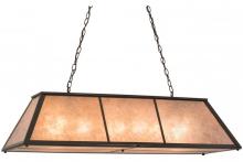 Meyda White 160613 - 48"L Tri-Panel Oblong Pendant