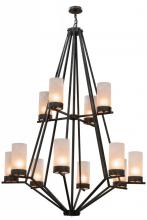 Meyda White 162559 - 60"W Galen 12 LT Two Tier Chandelier