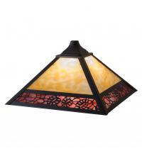 Meyda White 16361 - 13" Square Mission Shade