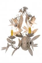 Meyda White 167975 - 20"W Le Printemps 2 LT Wall Sconce