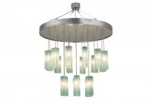 Meyda White 168262 - 48" Wide Metro 18 LT Murano Cascading Pendant