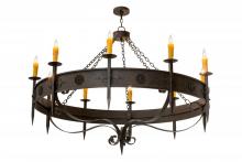 Meyda White 173532 - 66"W Calandra 10 LT Chandelier