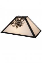 Meyda White 182010 - 16" Long Mission Pine Cone Shade