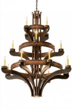 Meyda White 183606 - 48"W Castilla 16 LT Three Tier Chandelier