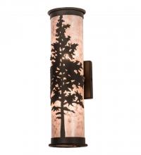 Meyda White 190092 - 5"W Tamarack Wall Sconce