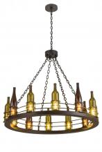 Meyda White 192173 - 42"W Tuscan Vineyard 12 LT Wine Bottle Chandelier