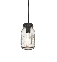 Meyda White 193114 - 3.75" Wide Mason Jar Mini Pendant