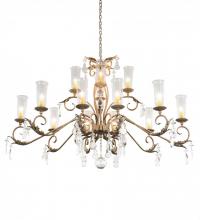 Meyda White 195401 - 62" Long Windsor 14 Light Oblong Chandelier