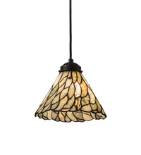 Meyda White 195418 - 8" Wide Willow Jadestone Mini Pendant